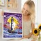 DIY Paint by Numbers Kit for Adults, Lighthouse Paint by Numbers kit On Canvas for Beginners DIY Oil Painting Kits for Home Wall Decor 16x12inch